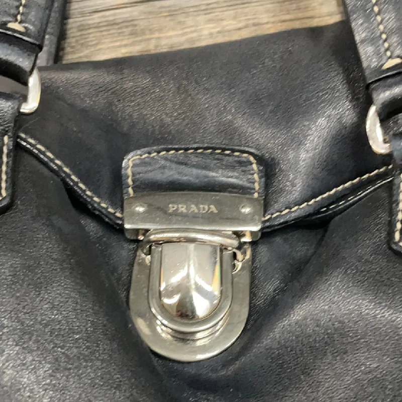 Prada nylon backpacks with a multi - pocket design for better organizationPrada purse