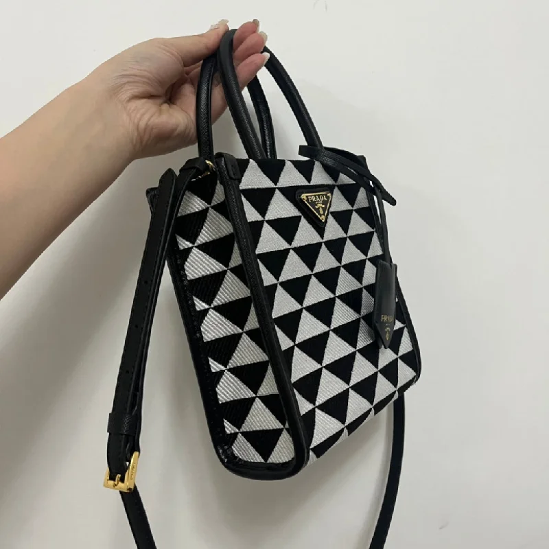  Prada symbole Jacquard fabric Micro  Bag