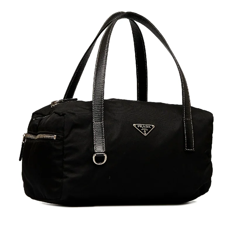 Prada tote bags with a spacious interior and a magnetic - snap closurePrada Tessuto Handbag (SHG-3sVmme)