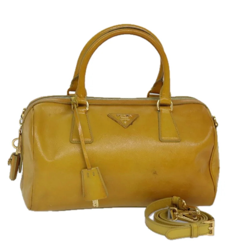 Prada Cahier bags with a monogram - embossed leather surfacePRADA Saffiano Handbag