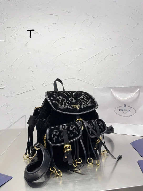 Prada crossbody bags with a woven leather strap for a unique textureWhimsy Finds - Prada Bags - 318