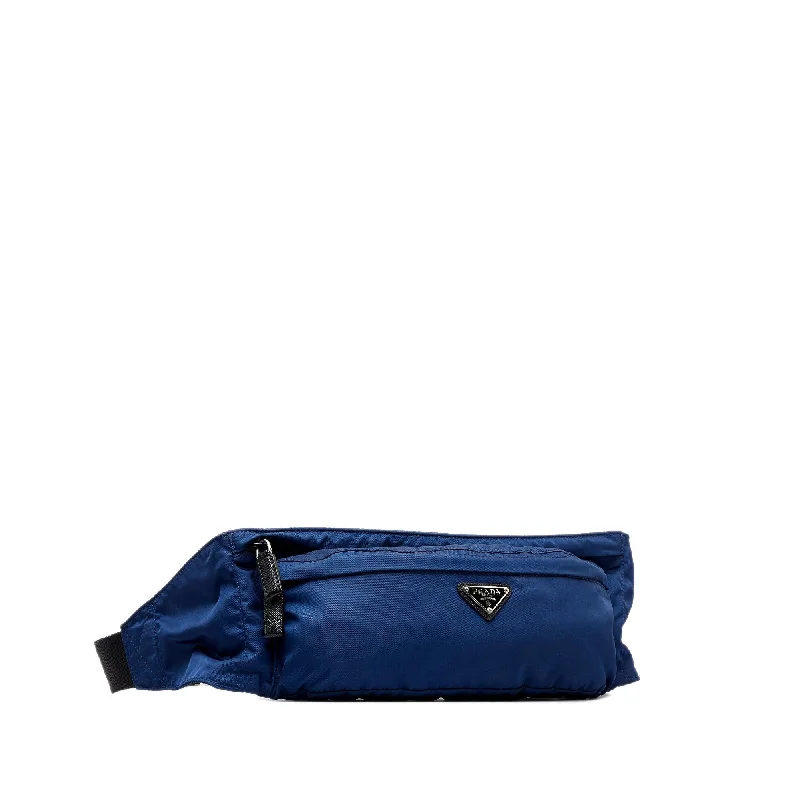 Prada bags with a back - zip pocket for storing valuables securelyPrada Tessuto Belt Bag (SHG-hwFtPx)