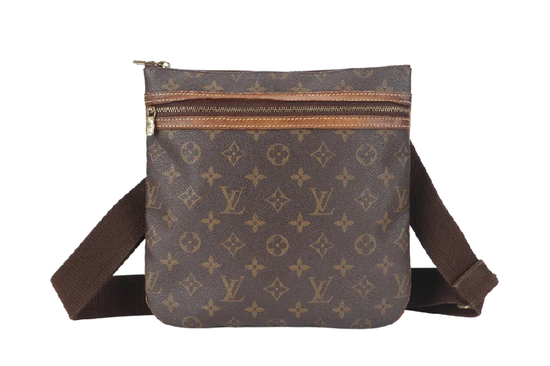 Louis Vuitton tote bags with a printed LV logo on the front for brand visibilityLOUIS VUITTON BOSPHORE POCHETTE (M40044) SHOULDER CROSSBODY BAG MONOGRAM CANVAS NO DUST COVER