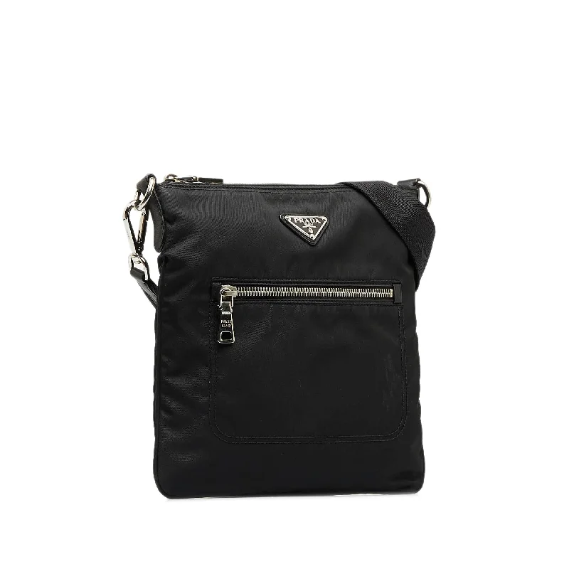 Small - sized Prada Saffiano leather bags for a compact and stylish carryPrada Tessuto Crossbody (SHG-FD4FwM)