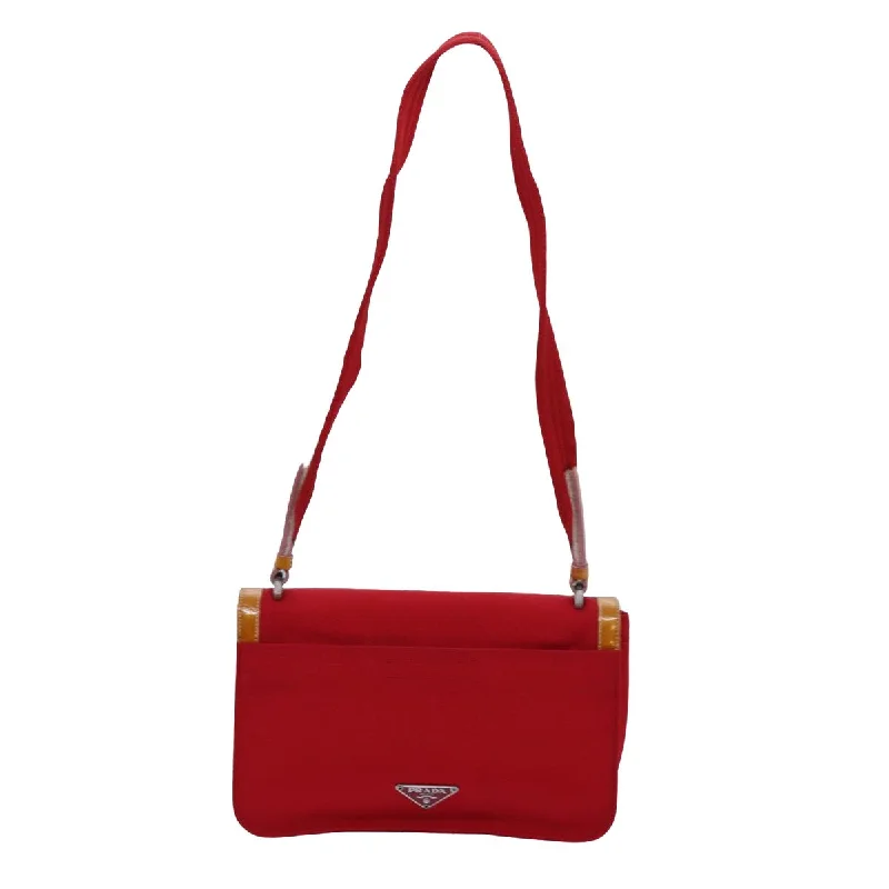 Prada handbags with a patent - leather finish for a shiny and sophisticated appearancePRADA Shoulder Bag