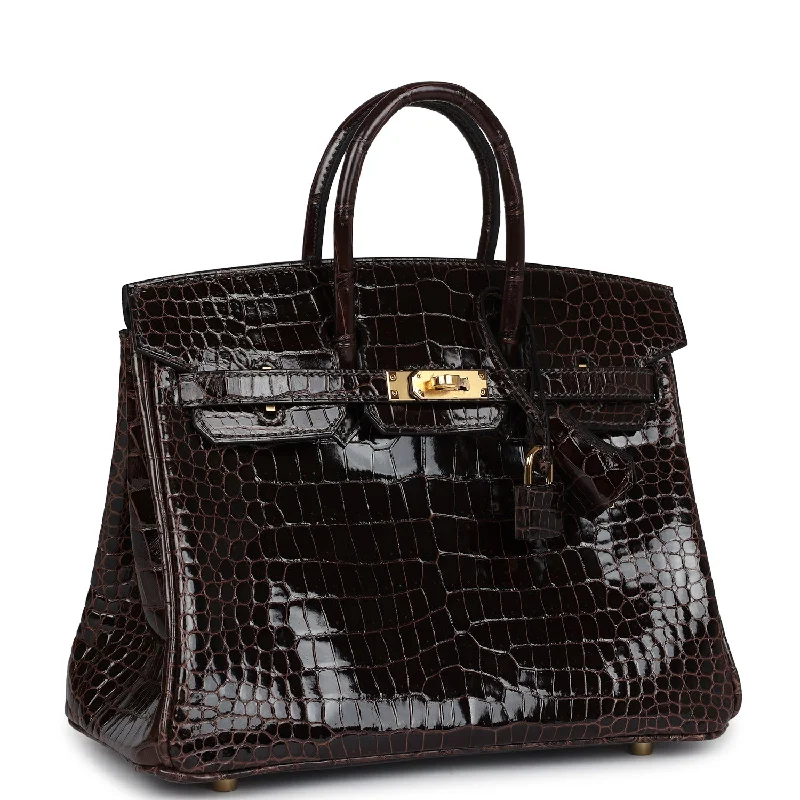 Hermes Birkin Bags with a Pebbled Leather Texture for a Rugged yet Elegant AppealHermès Kelly Bags with a braided leather handle for a bohemian touchHermes Birkin Bags with a Pebbled Leather Texture for a Rugged yet Elegant AppealHermes Birkin 25 Macassar Shiny Porosus Crocodile Gold Hardware