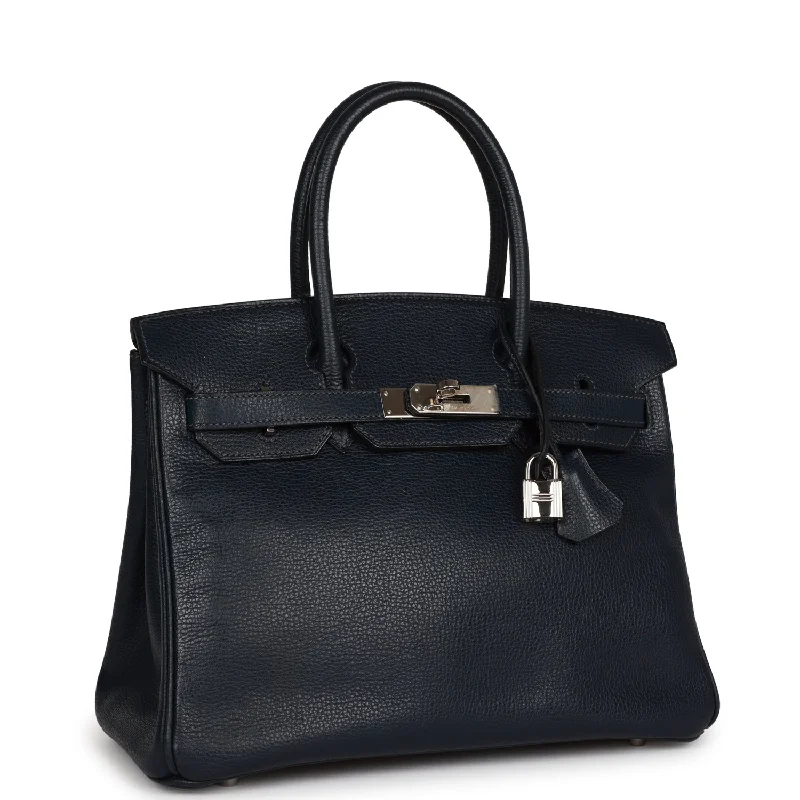 Hermes Birkin Bags with a Hand - Carved Leather DecorationHermès Kelly Bags with an embossed leather pattern for added textureHermes Birkin Bags with a Hand - Carved Leather DecorationTop Quality Hermes Birkin 30 Bleu Indigo Vache Liegee Palladium Hardware