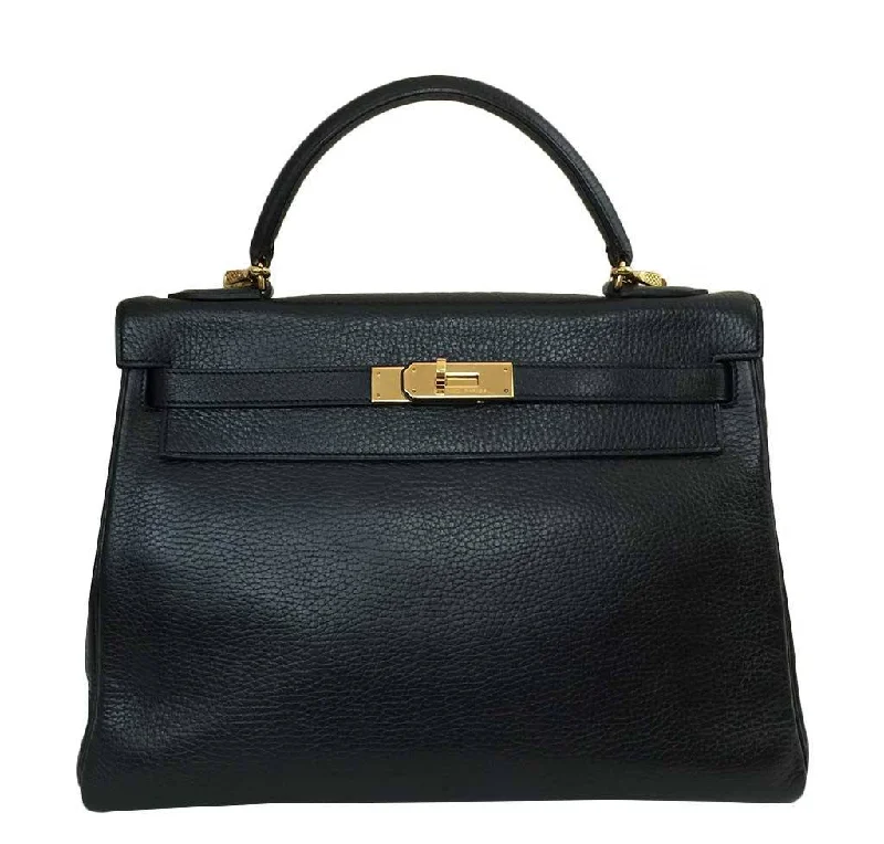 Hermès Kelly Bags in a neutral camel color for a versatile styleHermès Kelly 32 Black Ardennes Leather Bag GHW