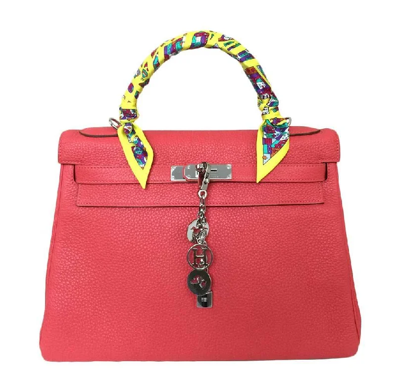 Hermès Kelly Bags with a snap - fastened front pocket for convenienceHermès Kelly 32 Rouge Pivoine Bag PHW